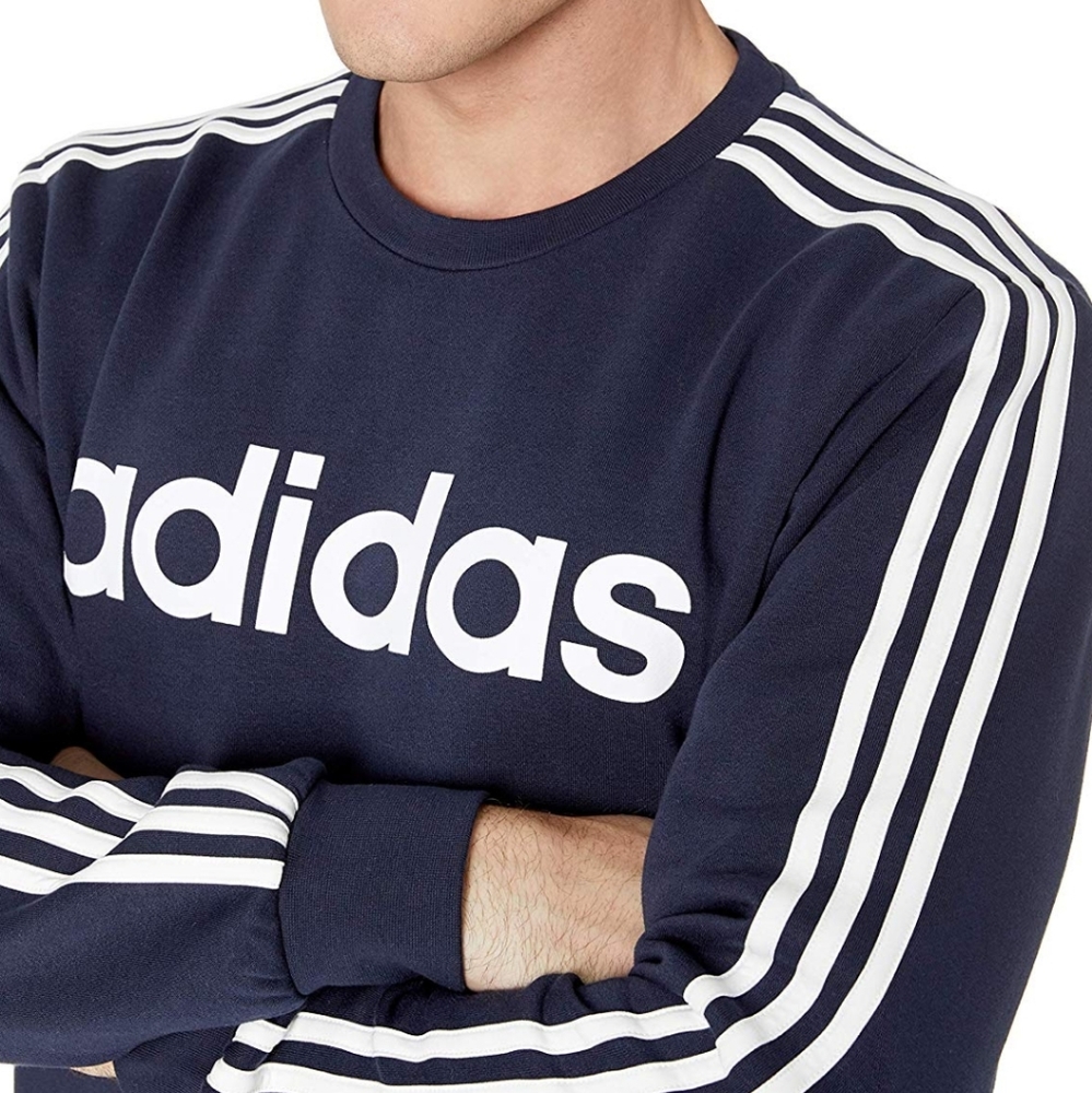 adidas Men's Essentials 3-stripes Crew Sweatshirt